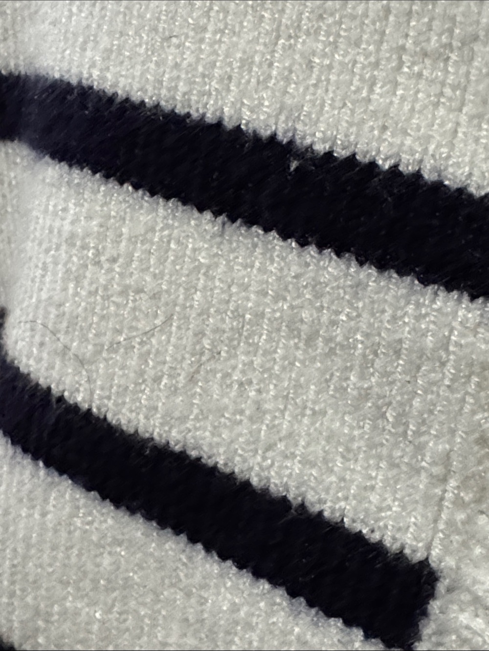 Cyrus Cardigan-Sz S-Rayon Blend-Gold Button-White & Black Stripes-Light Wear-GUC - Picture 4 of 16
